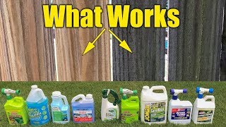 Deck and Fence Cleaners Review  Mold Mildew Algae  Pressure Washing PreWash [upl. by Hersh]