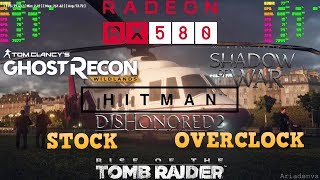 ✅RX 580 Nitro Stock vs Overclock in 5 Games [upl. by Edmead]