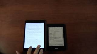 iPad Mini 2 vs Kindle Paperwhite 2013 Comparison [upl. by Amehr]