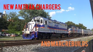 New Amtrak Chargers and MARC Rebuilds  Brunswick Railfanning Compilation  August 2023 [upl. by Preciosa]