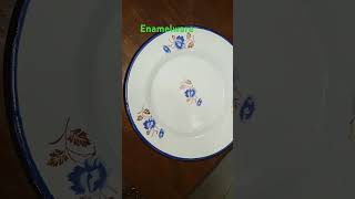 ENAMELWARE DINNER PLATE 🍽 youtubeshorts [upl. by Tamas741]