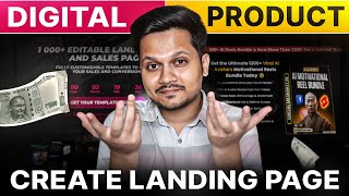 How To Create A Landing Page In WordPress  Digital Product Selling Business 2023 [upl. by Kursh]