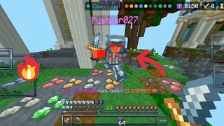 Hive Skywars Mobile Gameplay🔥 Destroying pc sweats Minecraft hive skywars pvp [upl. by Adnaerb411]