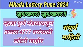 Mhada lottery Pune 2024  Pune mhada lottery  New Lottery Declared  Pune mhada [upl. by Josy]