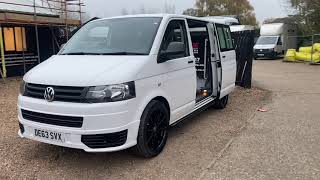 VW Transporter Kombi with Aircon tailgate and Sportline styling finished in candy white [upl. by Aynor655]