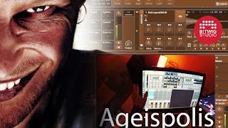 Aphex Twin  Ageispolis Live Jam Cover in Bitwig [upl. by Nnybor]