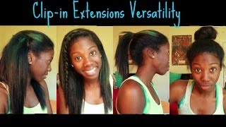 Clipin Hair Extension Versatility [upl. by Ahlgren]