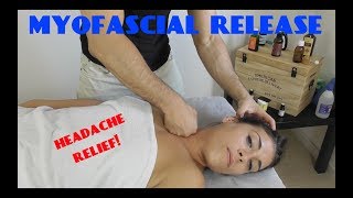 How To Release the SCM Muscle and Get Rid of Headache Myofascial Massage [upl. by Hubie]