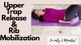 Shoulder  Neck Release with Rib Mobilization  Feldenkrais  7 Minute Exercise [upl. by Leler]