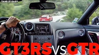 Nissan GTR vs Porsche 991 GT3 RS [upl. by Shanly470]