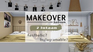 Cuma 2 JUTAAN Bisa Renovasi KAMAR CEWE Jadi AESTHETIC  Makeover By Mendekor [upl. by Blau]