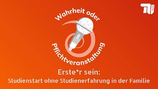 Erster sein Studieren ohne Studienerfahrung in der Familie [upl. by Naujat]