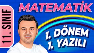 11 SINIF MATEMATİK 1DÖNEM 1YAZILI ÇALIŞMASI  ŞENOL HOCA [upl. by Asselam]