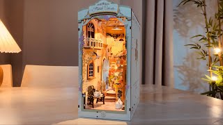 Step into a Floral Paradise DIY Book Nook  Rolife Miniature Floral Corner [upl. by Kyriako]