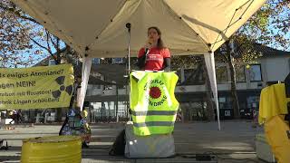 261024 Jana von Bürgerinitiative Kein Atommüll in Ahaus bei der Anti Atom Demo in Lingen [upl. by Hannis493]