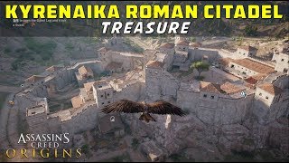 Loot Treasure Locations in Kyrenaika Roman Citadel Green Mountains  Assassins Creed Origins [upl. by Christina]