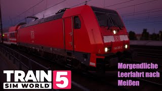 Morgendliche Leerfahrt  Dresden  Meißen  TSW5 12 [upl. by Assilana]