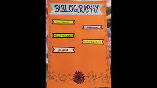 Bibliography for project  Bibliography design for project  Project bibliography  bibliography [upl. by Aerua]