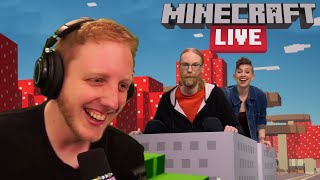 Philza watches the WEIRDEST Minecraft Live 2023 [upl. by Arahas]