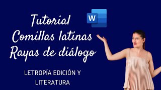 Tutorial comillas latinas Word [upl. by Ailhad880]