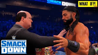 WHAT IF Paul Heyman betrays Roman Reigns  WWE 2K [upl. by Bosson]