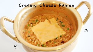 TIKTOK VIRAL CREAMY CHEESE RAMEN [upl. by Eoin]