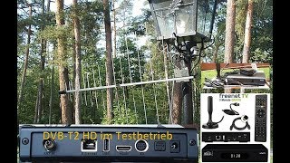 DVBTT2 HD Empfang im Testbetrieb [upl. by Ruhtracam]