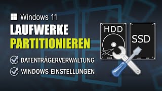 Laufwerke partitionieren unter Windows  Partitionen erstellen und Größe ändern  EINFACH ERKLÄRT [upl. by Anwahsit617]