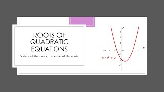 Understanding the Roots of Quadratic Equations Equal Distinct and No Real Roots Explained [upl. by Felipa17]