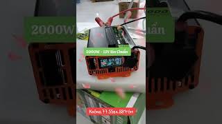 Test kích điện 2000W sin chuẩn 12v [upl. by Riley]