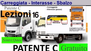 Patente C lezioni 16 gratuito  Patente C c1 Nouvi Quizz  Sbalzo interasse carreggiata [upl. by Erej]