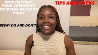 HOW TO ACE YOUR CHEVENING STUDYING IN THE UK ESSAY [upl. by Geraldine]