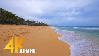 4K Virtual Walk along Sunset Beach Oahu Hawaii  2 Hours video [upl. by Barbey255]