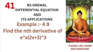 nth derivative of ex2x33  BS Grewal Example 49  nthorderderivative viral trending [upl. by Airdnaz334]