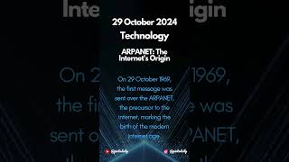 ARPANET  The Internets Origin on 29 Oct 🌐TechHistory TechEvolution thisdaythatyear [upl. by Eudosia583]