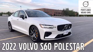 2022 Volvo S60 Recharge PlugIn Hybrid Polestar Engineered  Car tour with Heather [upl. by Corina55]