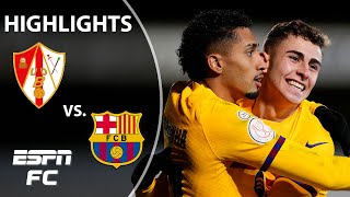 🚨 LATE DRAMA 🚨 UD Barbastro vs Barcelona  Copa Del Rey Highlights  ESPN FC [upl. by Okimuy454]