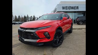 2024 Chevrolet Blazer RS  AWD  SUV  Red Hot  24N044 [upl. by Bunker]