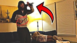 CUTTING YOUR HAIR WHILE SLEEP PRANK GONE WRONG💔💔 [upl. by Liamsi]