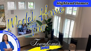 HIGHLAND HOMES  TOWNHOME MODEL HOME TOUR  MONTGOMERY TEXAS [upl. by Mellar]