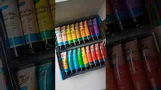 Unboxing Best Acrylic Paints 💗✨ Art Supplies Unboxing shorts acrylicpainting viralvideo [upl. by Drehcir]