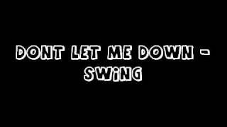 Dont Let Me Down  Zumba Swing [upl. by Rawdon]