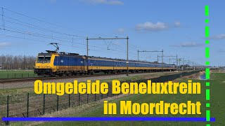 NSI 186 006 komt met de Beneluxtrein langs Moordrecht gereden 4K [upl. by Arob]