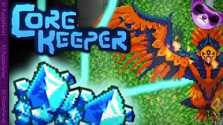 Azeos the sky titan battle  Core Keeper Ep24 [upl. by Delmar329]