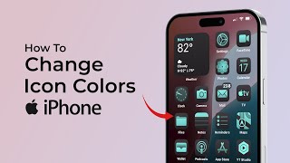 How To Change Color of Icons on iPhone [upl. by Imot]