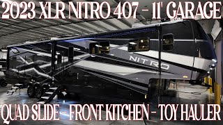 2023 XLR Nitro 407 Toy Hauler Fifth Wheel By Forestriver RVs  Couchs RV Nation a RV Wholesalers [upl. by Joline]