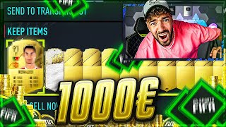 EXPERIMENT 1000€ in 75K PACKS das bekommst du FIFA 22 Pack Opening [upl. by Feune]