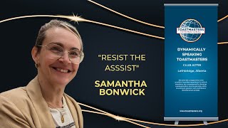 Samantha Bonwick quotResist the Assistquot [upl. by Odarbil237]