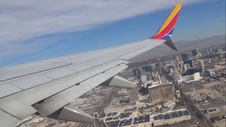 Southwest Airlines Boeing 737800 Pushback Taxi amp Takeoff From Las Vegas [upl. by Uzzial626]