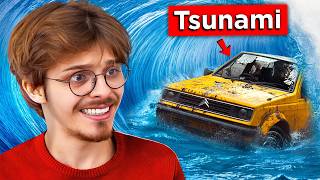 Estce quune voiture nulle peut échapper à un Tsunami [upl. by Alih]